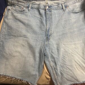 Levi Light Blue Denim Men Shorts